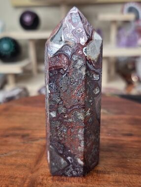Mexican Lace Agate Tower  Crystal